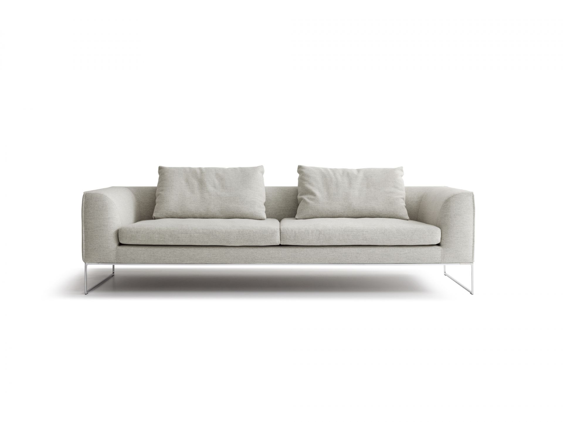 Mell Lounge Sofa Stoff Hellgrau Cor